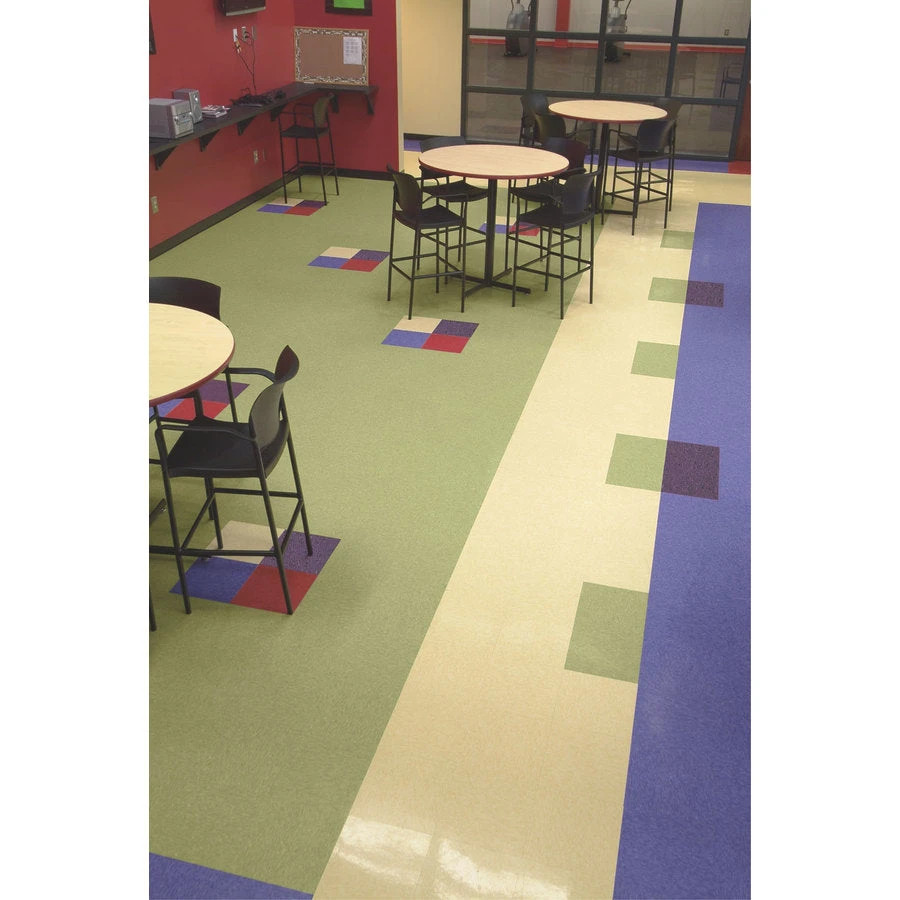 Armstrong Flooring Imperial Texture 45-Piece 12-in X 12-in Soft Warm Gray Glue (Adhesive) Commercial VCT Tile - Image 6