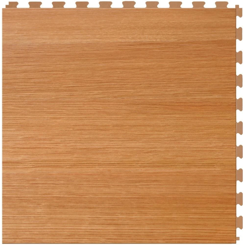 Perfection Floor Tile Bordeaux Wood Collection Bordeaux Maple/Satin 20-in X 20-in Water Resistant Interlocking Luxury Flooring (16.7-sq Ft) - Image 6