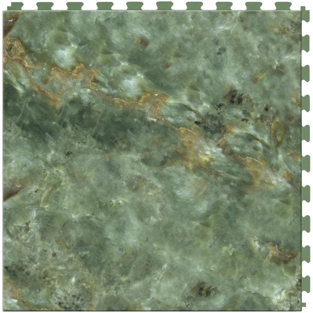 Perfection Floor Tile Gemstone Collection Gray Marble/Satin 20-in X 20-in Water Resistant Interlocking Luxury Flooring (16.7-sq Ft) - Image 2