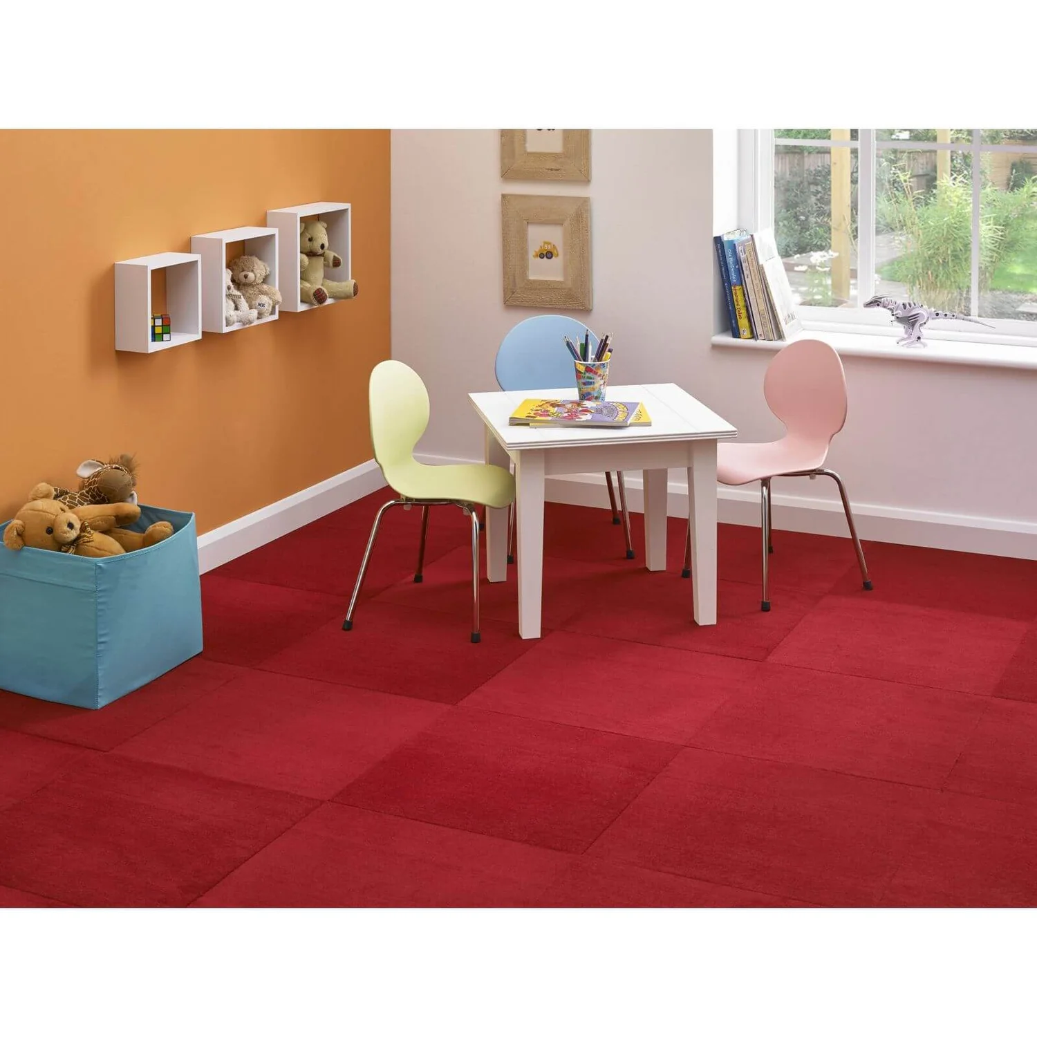 Vitrex Premium Carpet Tile 500 X500mm - Red - Image 2