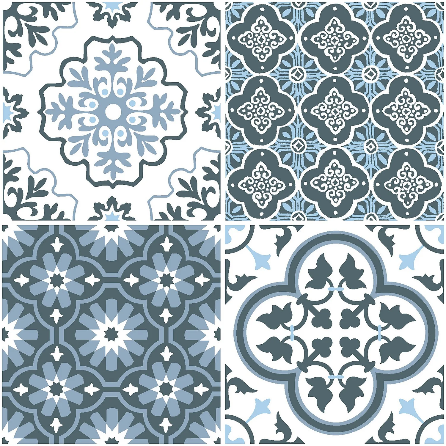 None FloorPops Peel And Stick Floor Tiles - Myriad - Image 2