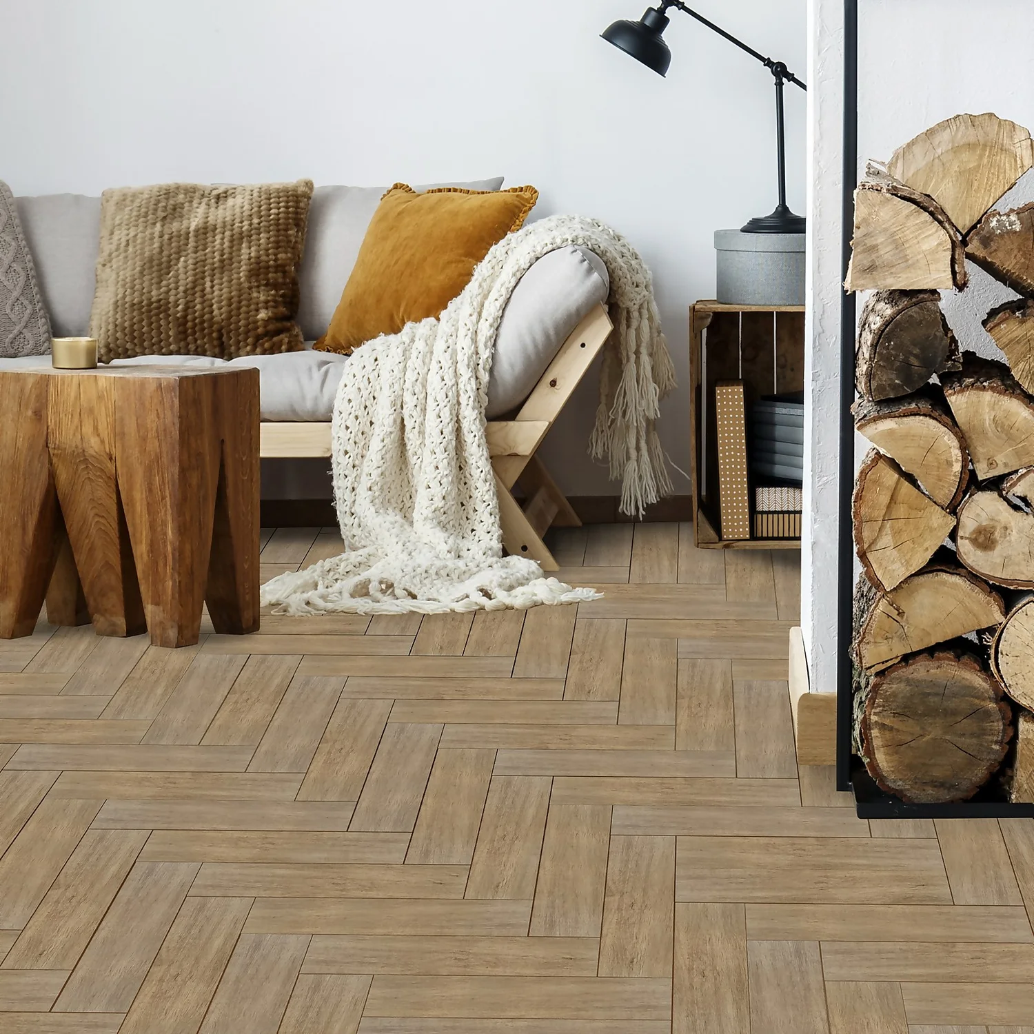 Wood Effect Light Oak Porcelain Floor Tile 150 X 600mm - 0.99sqm Pack - Image 5