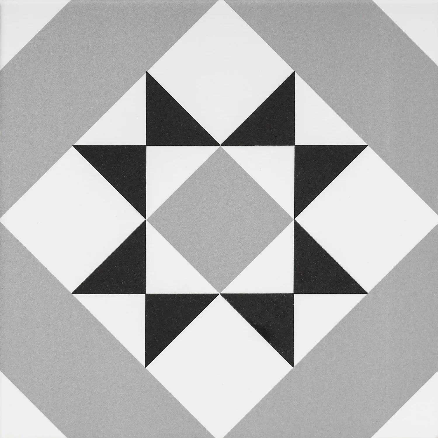 Fiore Diamond Black Porcelain Wall & Floor Tile 200 X 200mm - 0.52sqm Pack - Image 2