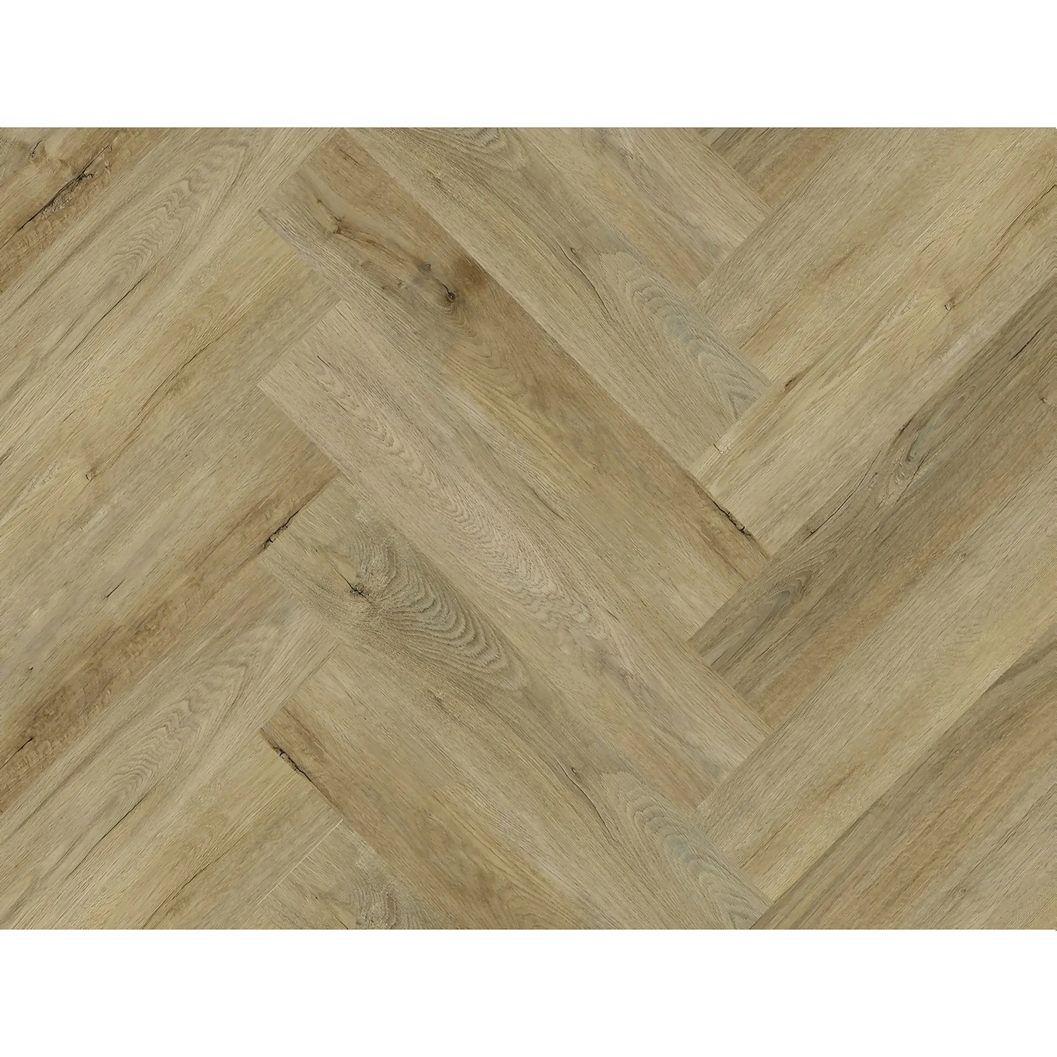 Kraus Rigid Core Herringbone Luxury Vinyl Floor Tile - Wistow Oak - Image 5