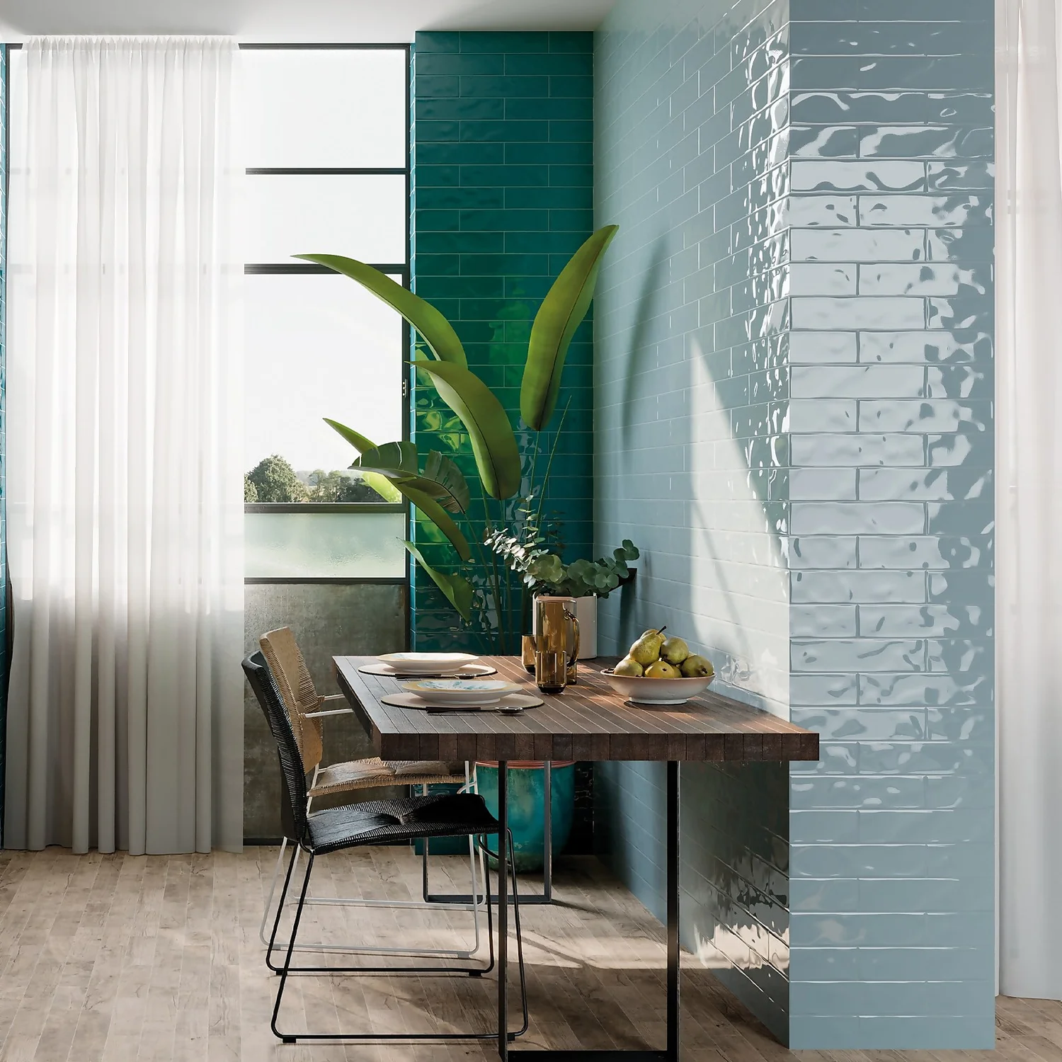 Marquis Ancien Blue Porcelain Tile - 75 X 300mm - Image 4