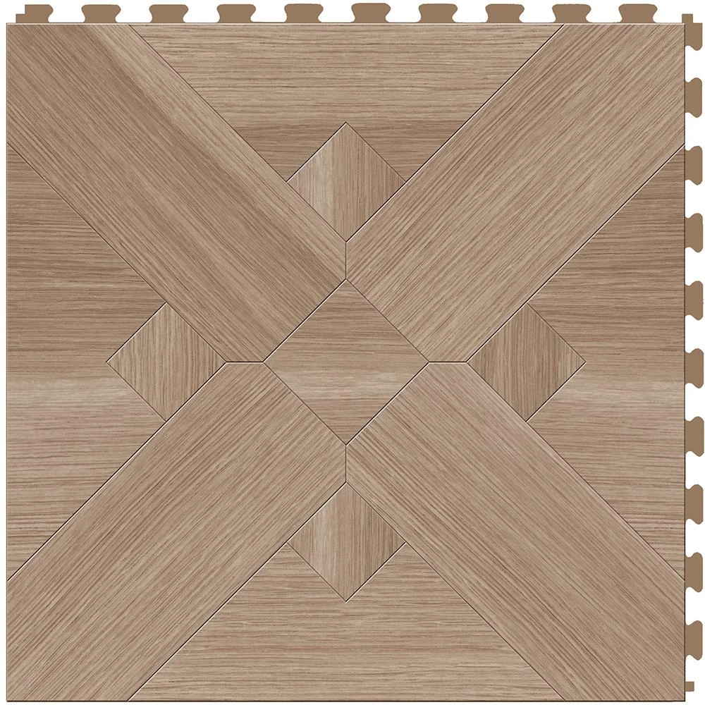 Perfection Floor Tile Bordeaux Wood Collection Bordeaux Maple/Satin 20-in X 20-in Water Resistant Interlocking Luxury Flooring (16.7-sq Ft) - Image 9
