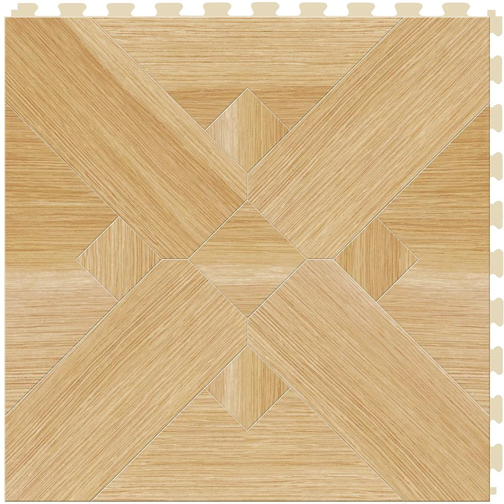 Perfection Floor Tile Bordeaux Wood Collection Bordeaux Maple/Satin 20-in X 20-in Water Resistant Interlocking Luxury Flooring (16.7-sq Ft) - Image 8