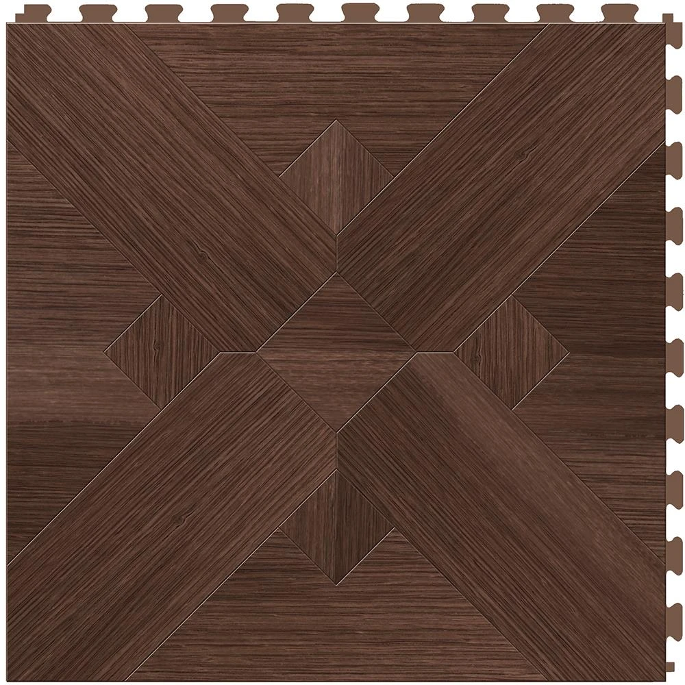 Perfection Floor Tile Bordeaux Wood Collection Bordeaux Maple/Satin 20-in X 20-in Water Resistant Interlocking Luxury Flooring (16.7-sq Ft) - Image 10