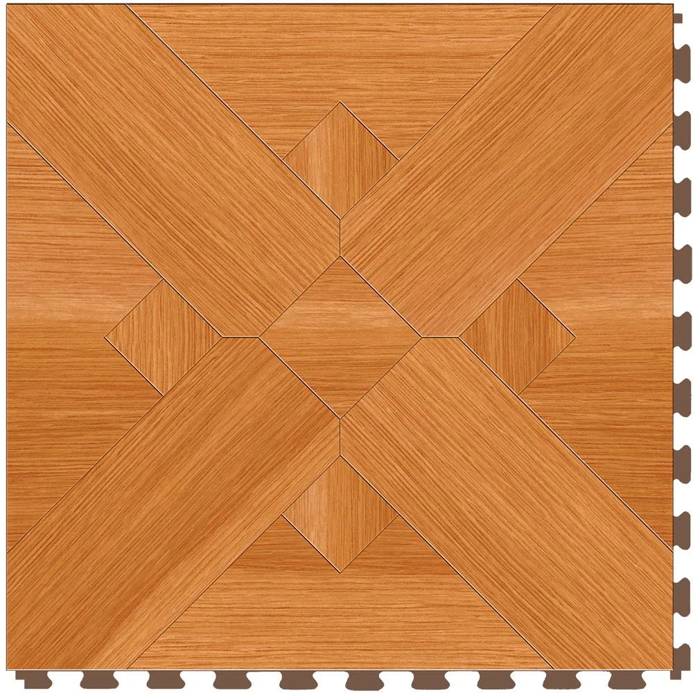 Perfection Floor Tile Bordeaux Wood Collection Bordeaux Maple/Satin 20-in X 20-in Water Resistant Interlocking Luxury Flooring (16.7-sq Ft)
