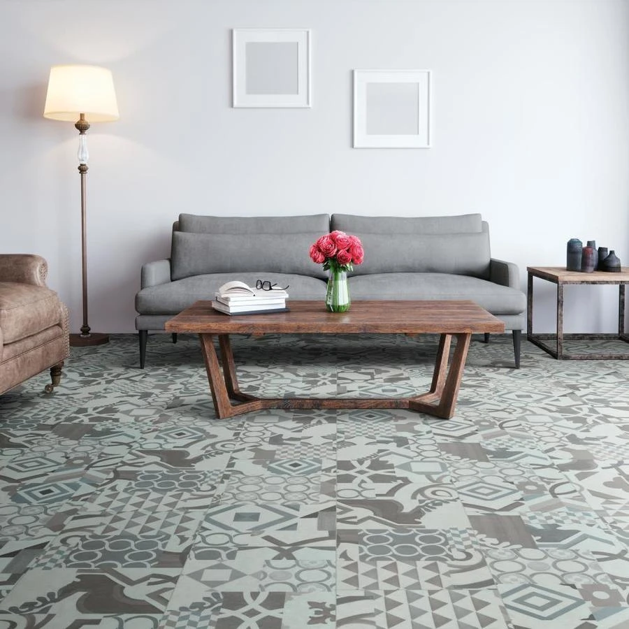 SMARTCORE Pro 8-Piece 12-in X 24-in Paramount Interlocking Vinyl Tile - Image 2