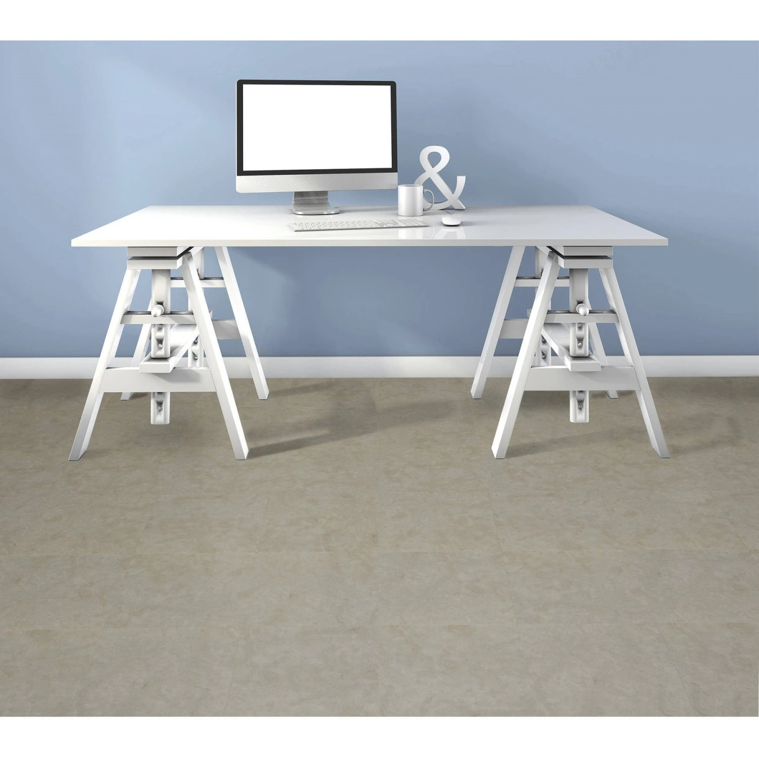 Achim Nexus Self Adhesive Vinyl Floor Tile - 20 Tiles/20 Sq. Ft., 12 X 12, Carrera Marble - Image 3