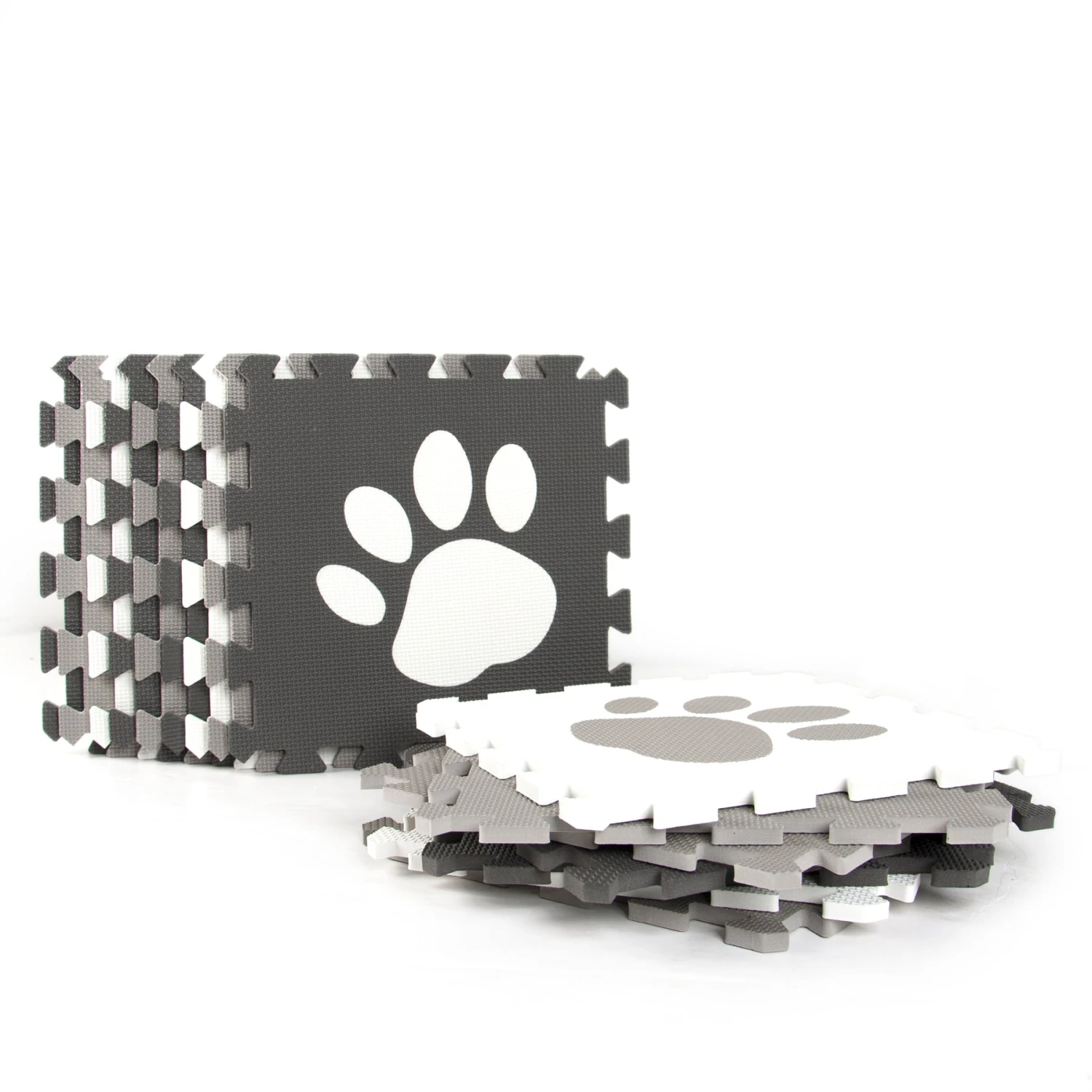 Tadpoles Pawprint Foam Play Mat Set, 16 Pieces - Image 2