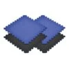 Norsk Dazzling Blue/Black 24 In. X 24 In. EVA Foam Truly Reversible Sport MMA Interlocking Tile (12-Tile)