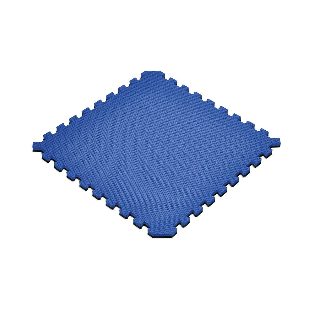 Norsk Dazzling Blue/Black 24 In. X 24 In. EVA Foam Truly Reversible Sport MMA Interlocking Tile (12-Tile) - Image 3