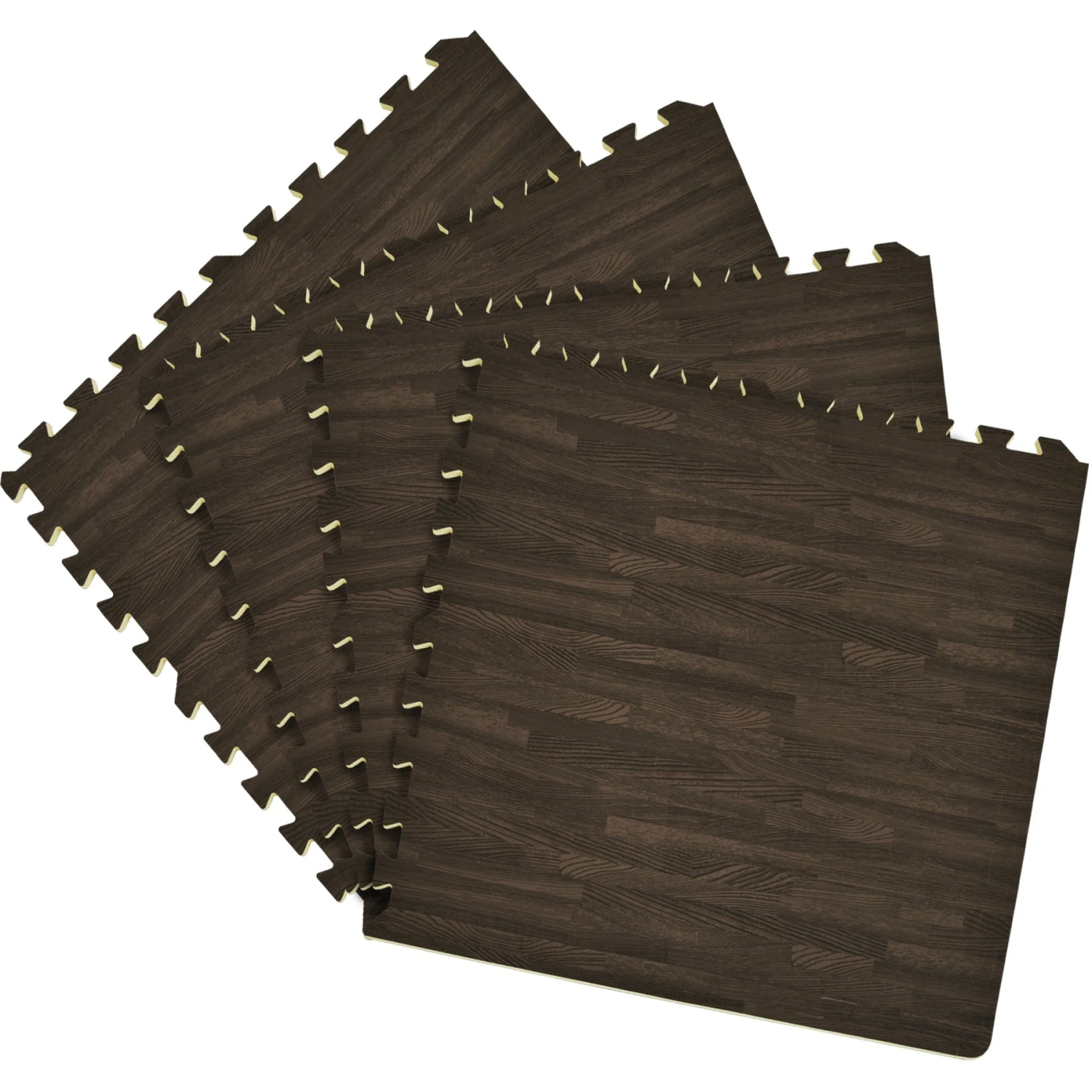 Achim Interlocking Foam Anti Fatigue Floor Tiles, 4 Tiles/16 Sq. Ft., 24 X 24, Charcoal