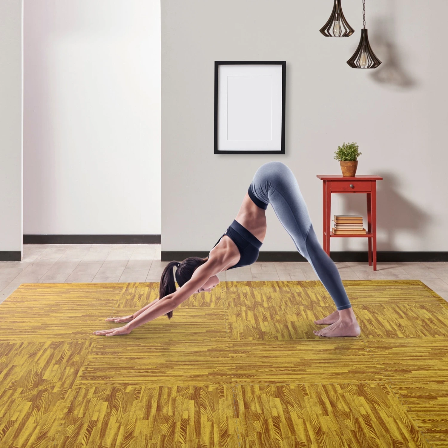 HOMCOM Soozier 18 Piece 24" X 24" High-Density Anti-Slip Water Resistant Interlocking Foam Floor Tile Mats 72Sqft - Image 2