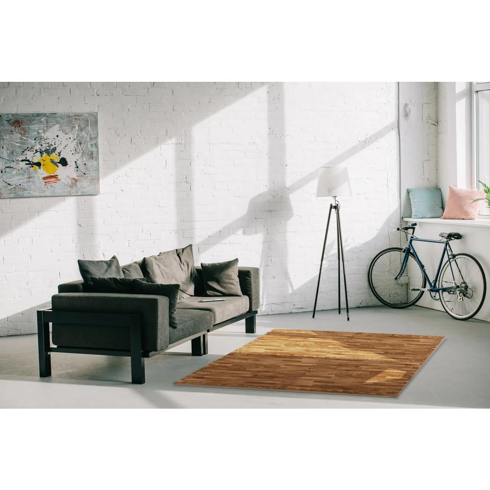 TrafficMASTER Brown/Travertine 24 In. X 24 In. X 0.47 In. Wood All Purpose Flooring (4-Pack) - Image 7