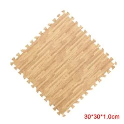 Home Floor Mat Carpet Blanket Exercise Gym Bathroom EVA Rug Kid Play Crawling Wood Pattern Foam Carpet