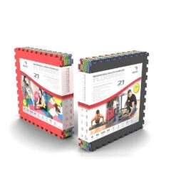 Norsk Multi-Purpose Reversible Foam Floor Mats, 25x25-Inch, Assorted Colors